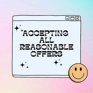 Accepting all reasonable offers!!!